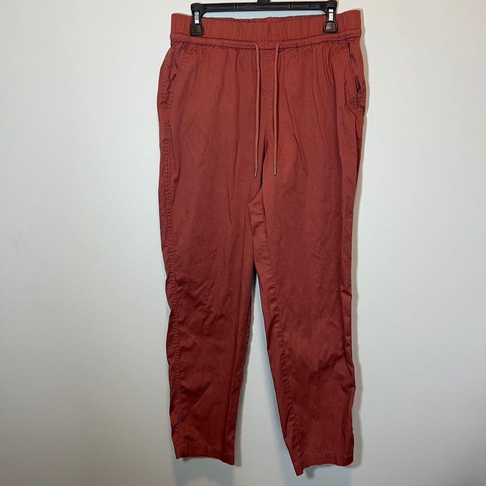 Pact Women's Organic Cotton Drawstring Jogger Pants Terracotta Clay Large